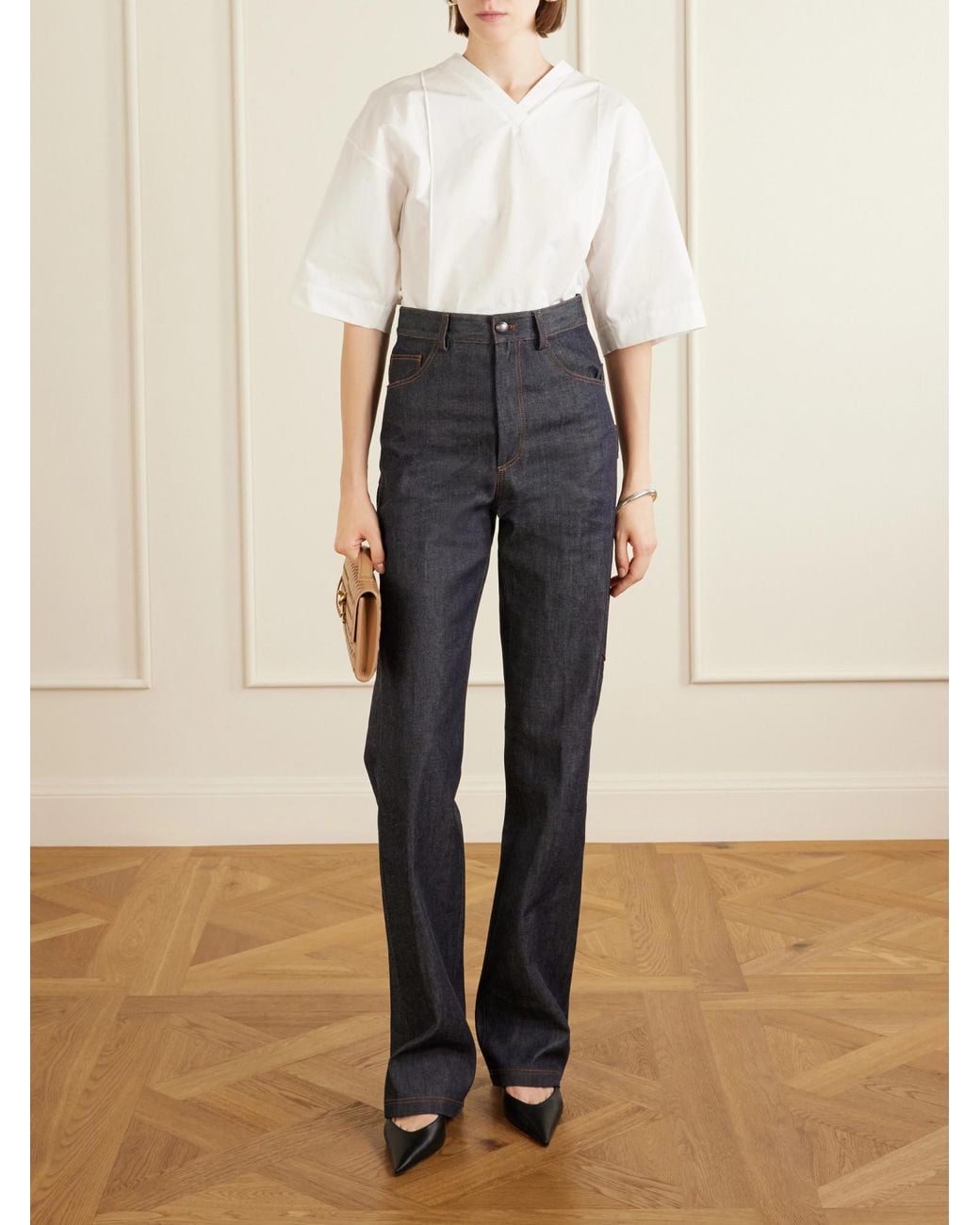Altuzarra Blue Mills Wide-Leg Jeans