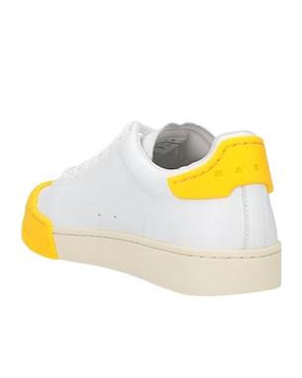 Marni Yellow Color-Block Leather Trainers