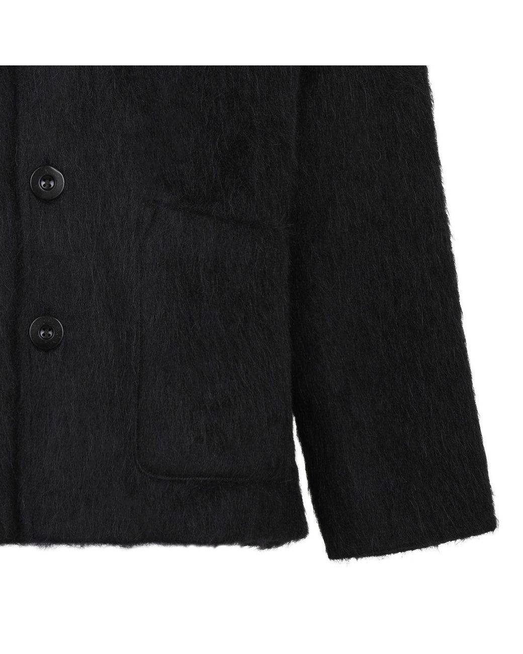 Our Legacy Black Relaxed V-Neck Cardigan for men