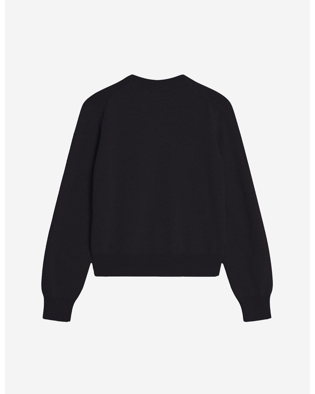 Maison Kitsuné Black Maison Kitsuné Baby Fox Regular Jumper
