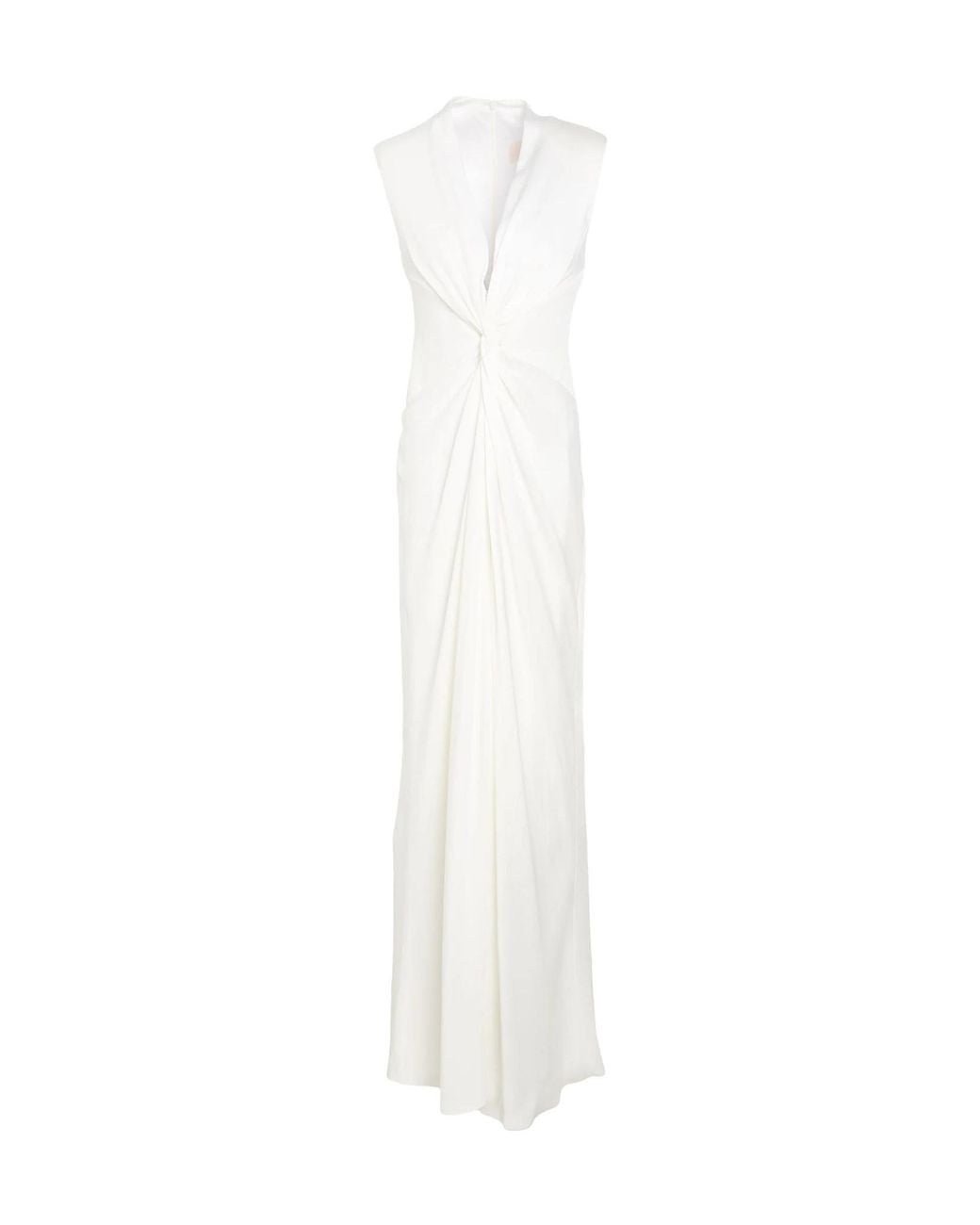 Max Mara White Long Dresses