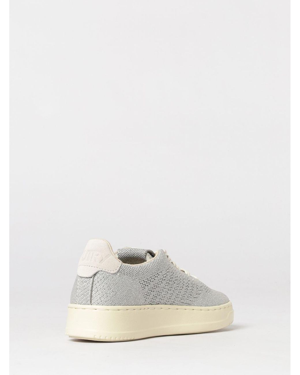 Autry White Easeknit Low-Top Knitted Sneakers