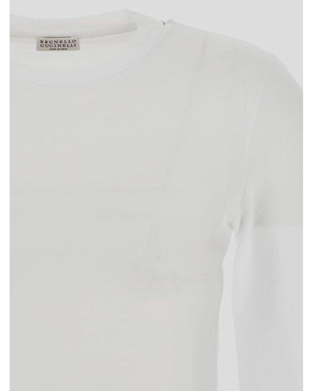 Brunello Cucinelli Brown Crewneck Long-Sleeve T-Shirt