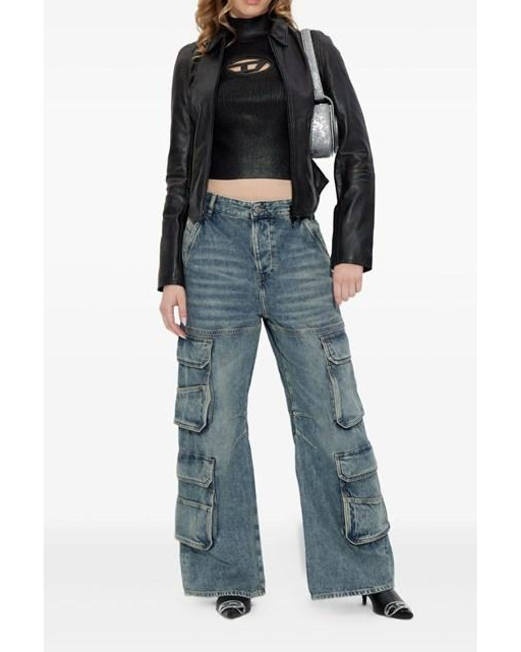 DIESEL Blue D-Sire-Cargo-D Jeans