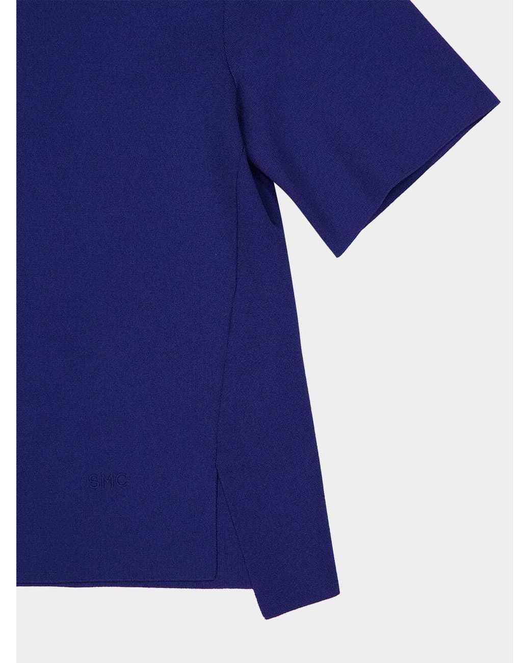 Stella McCartney Blue Short-Sleeved Knitted Top