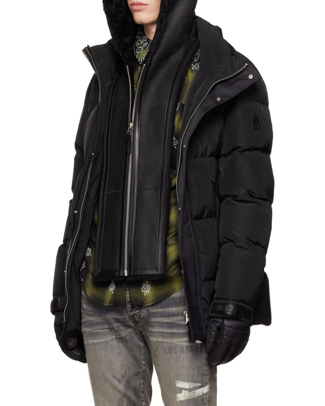 Mackage Blue Riley Down Coat for men