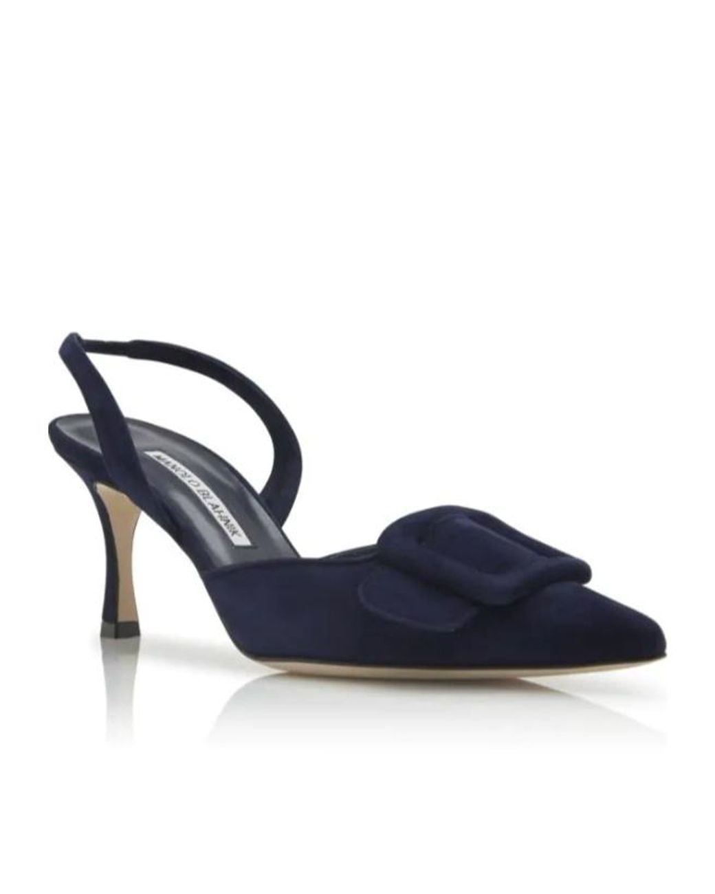 Manolo Blahnik Blue Maysli Slingback Pumps