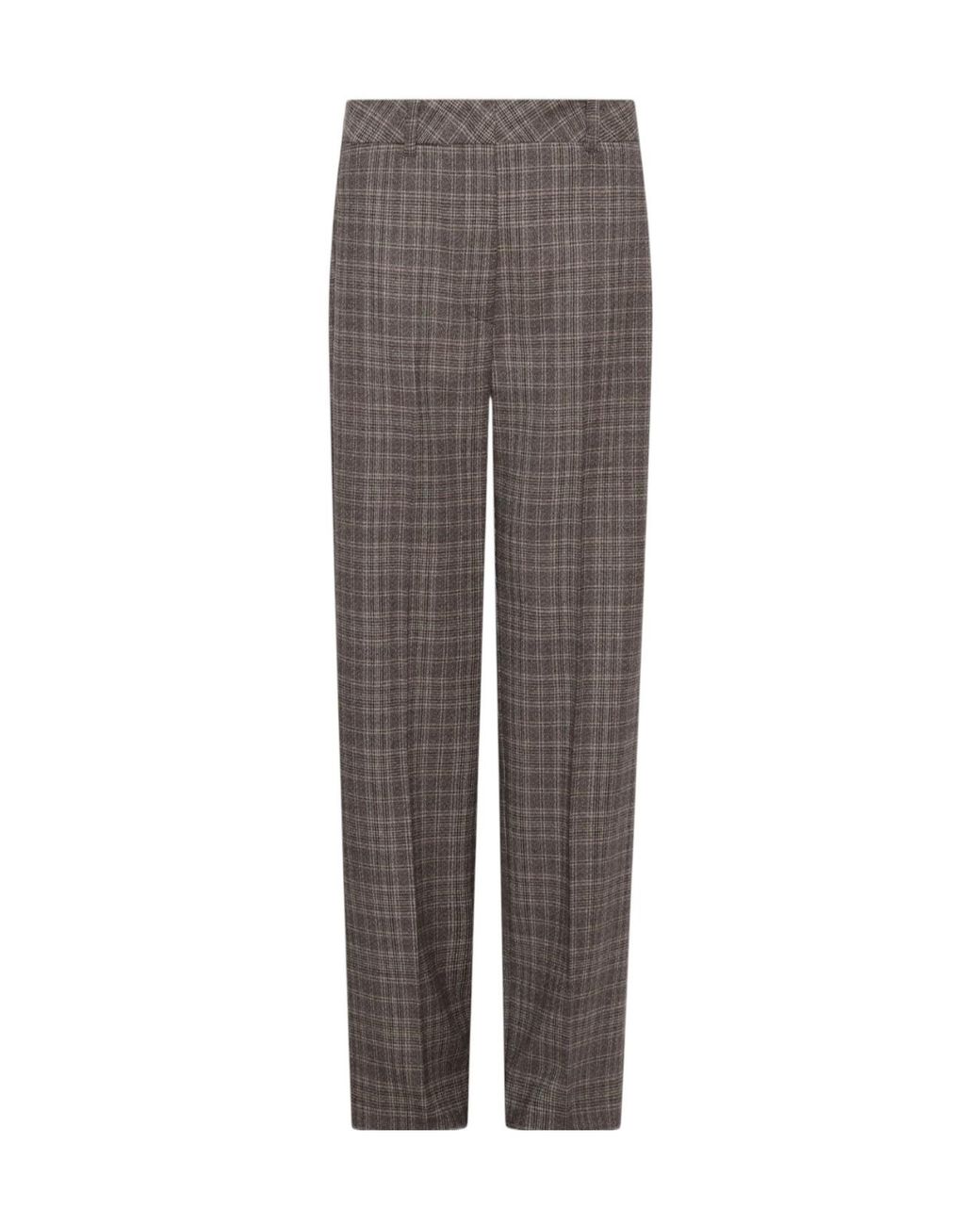Marella Brown Pleated Casual Trousers