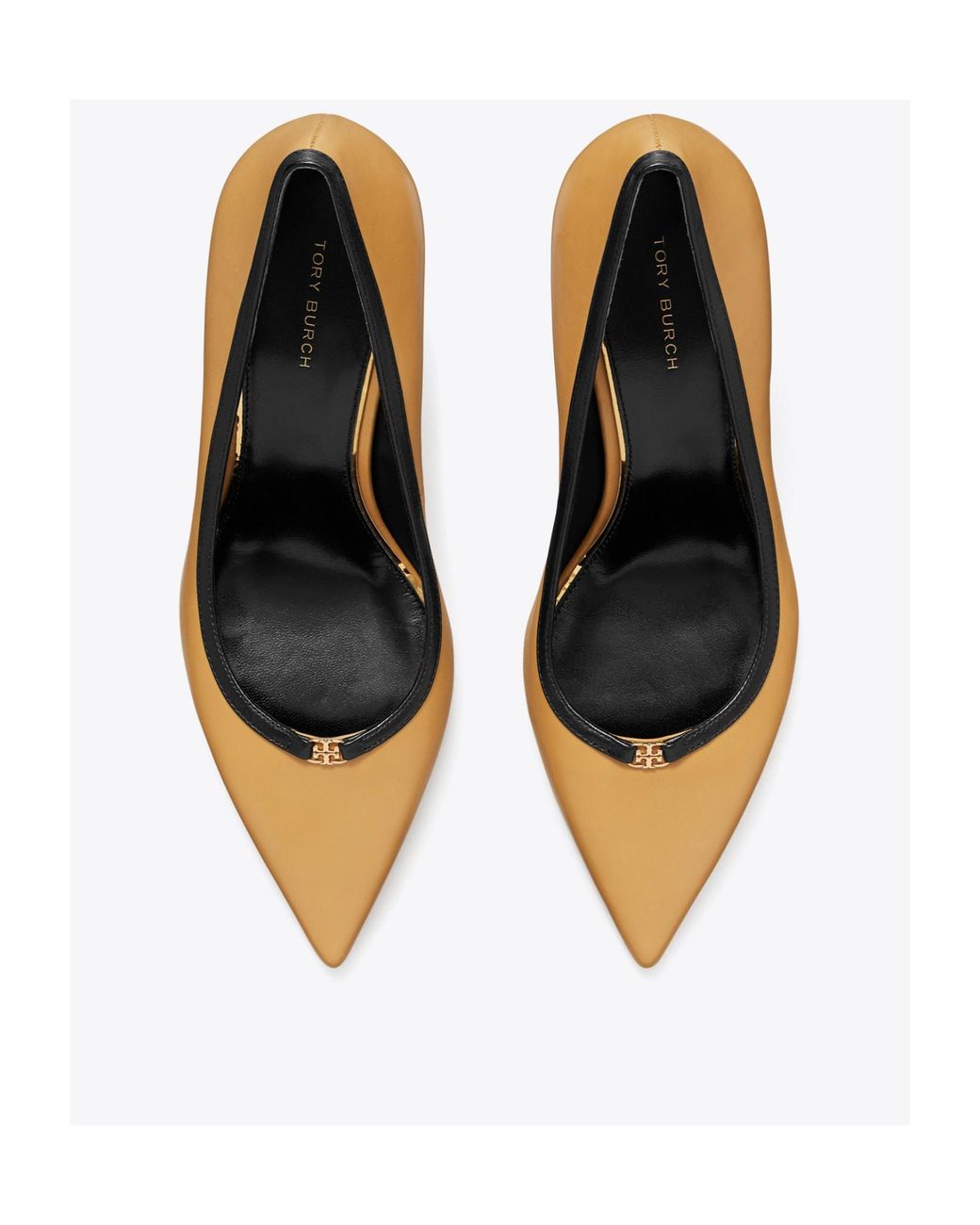 Tory Burch Metallic Double T Buckle Pumps