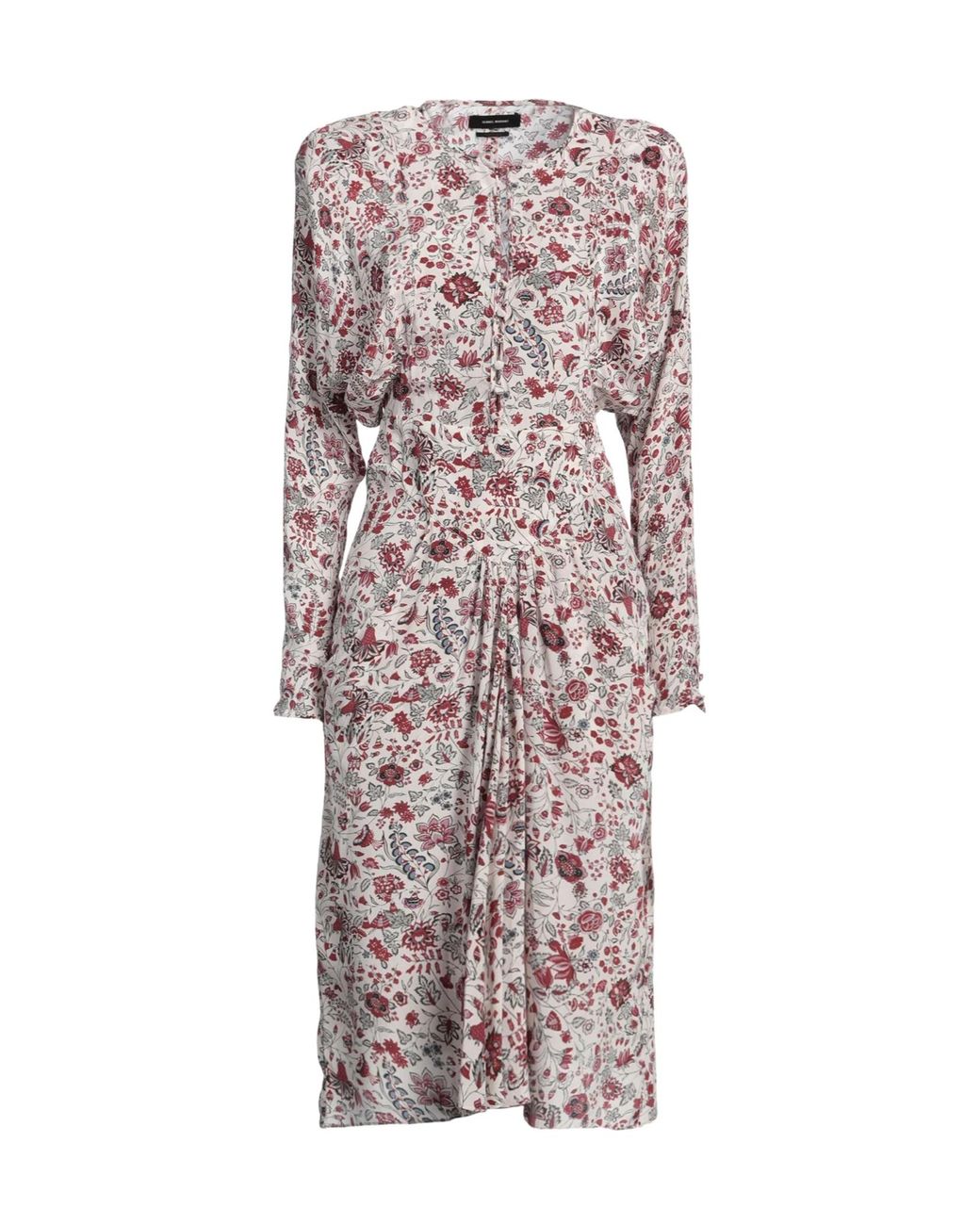 Isabel Marant Red Floral Pattern Dress