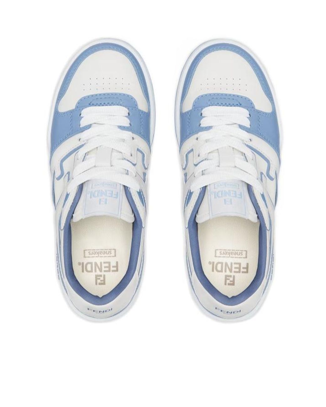 Fendi Blue Match Low-Top Sneakers