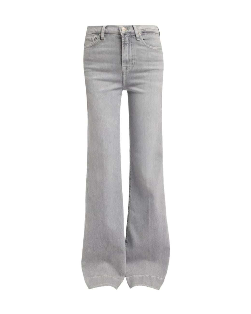 7 For All Mankind Gray Flared Jeans