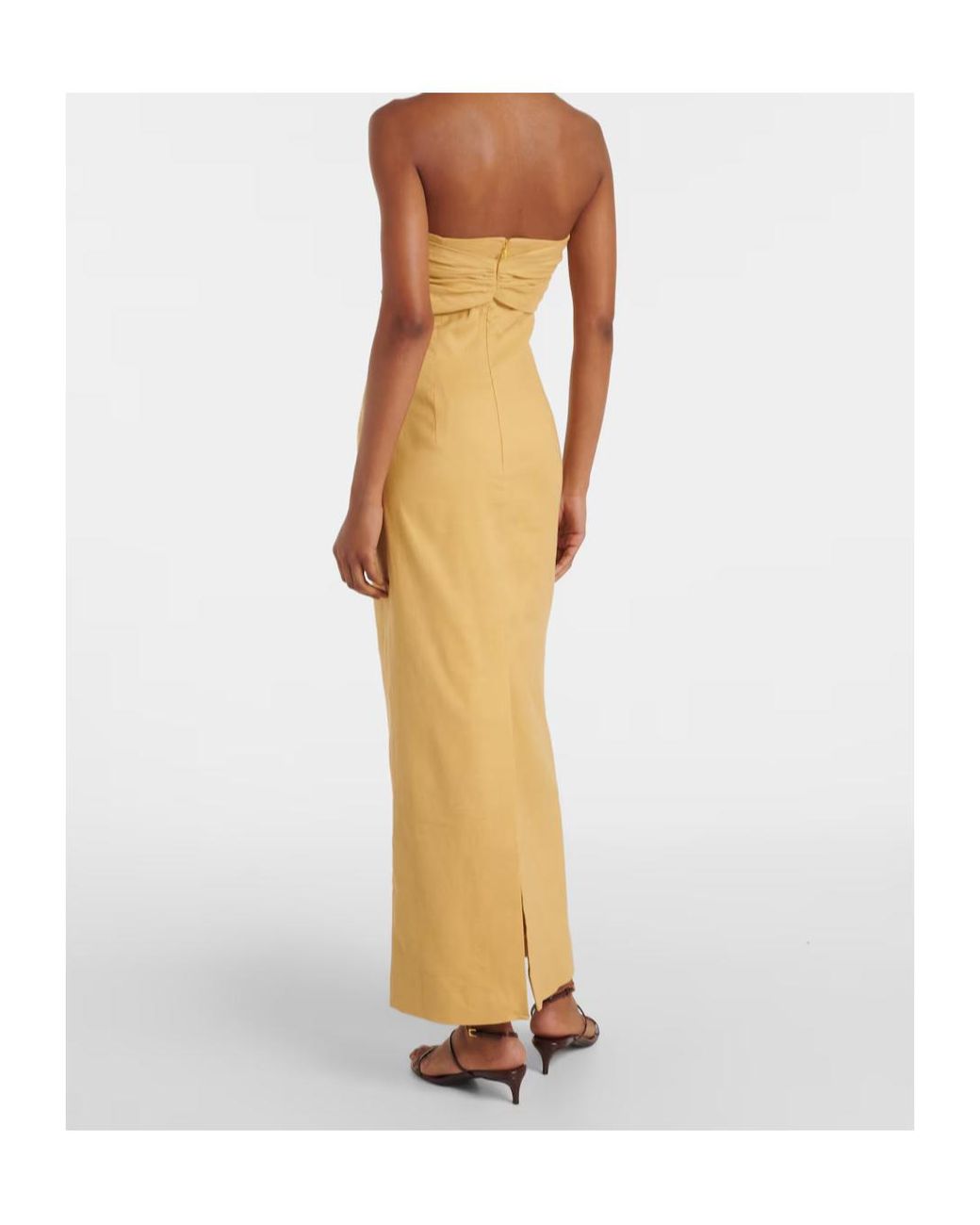 TOVE Metallic Rahel Linen And Cotton-Blend Maxi Dress