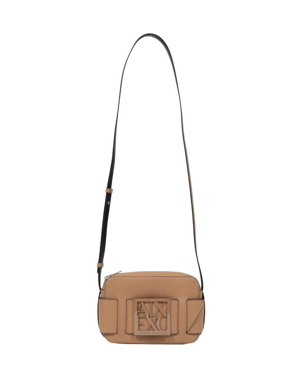 ARMANI EXCHANGE White Zippered Shoulder Bag