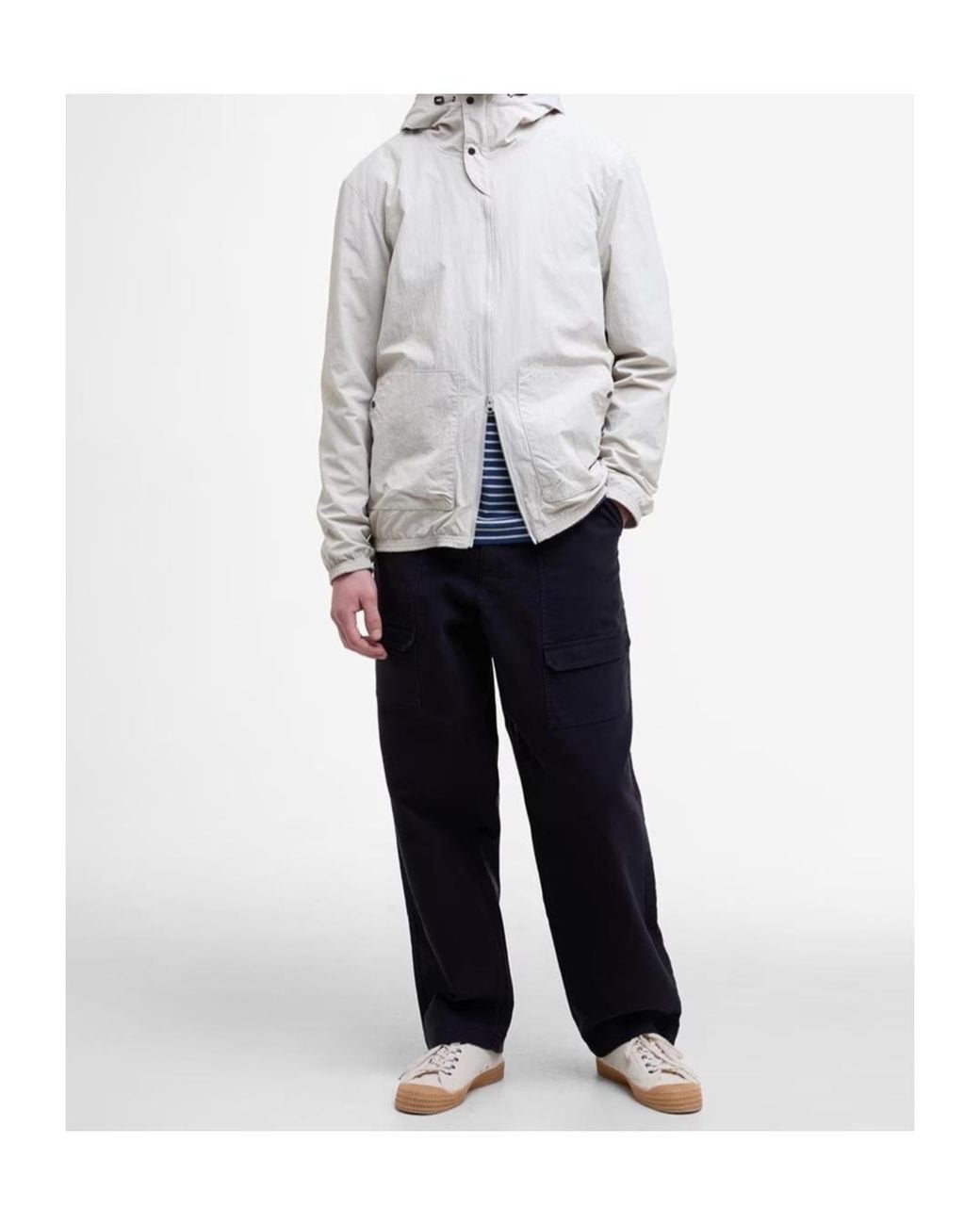 Barbour White Riverdale Showerproof Jacket for men