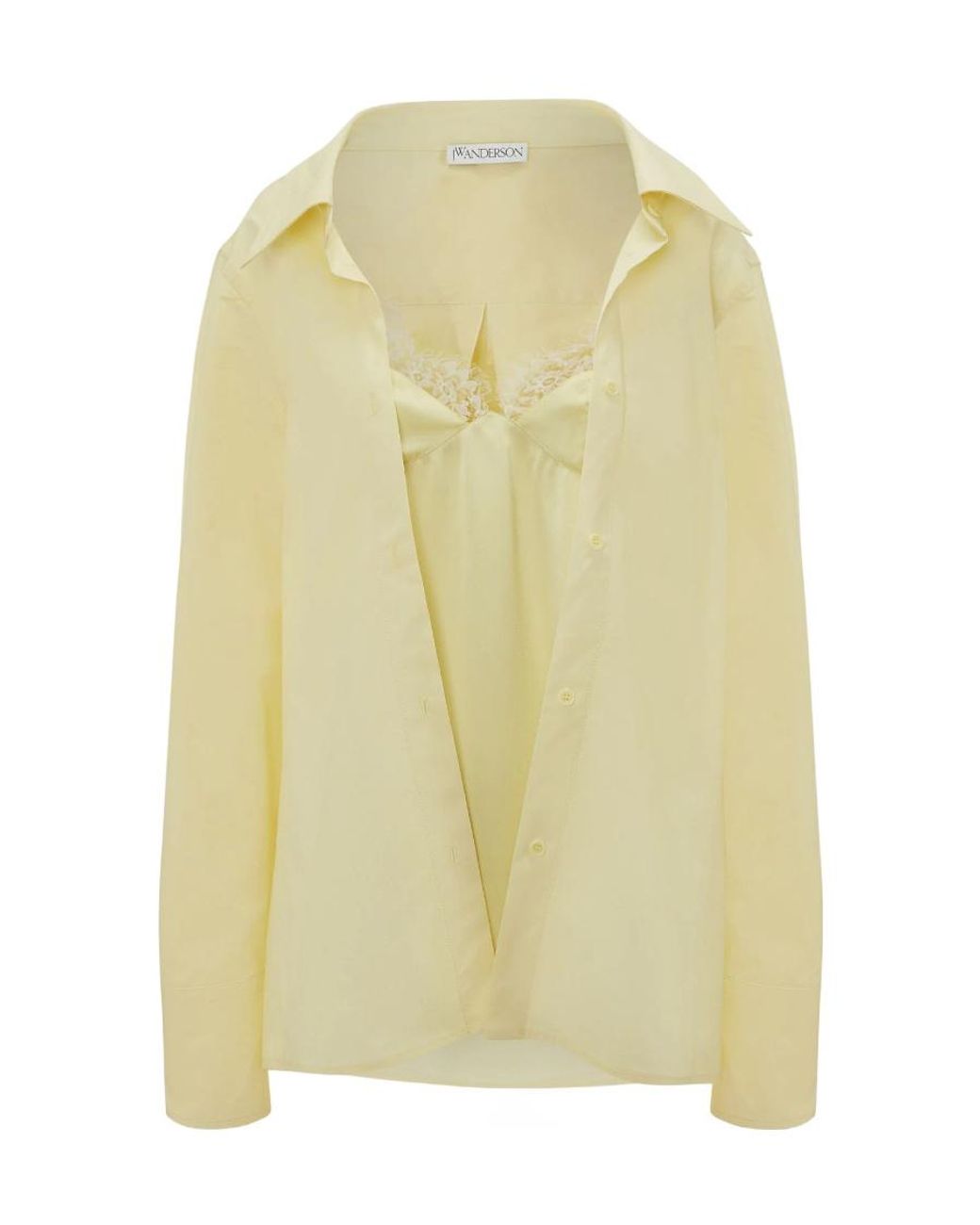 J.W. Anderson Yellow Long-Sleeved Camisole Shirt