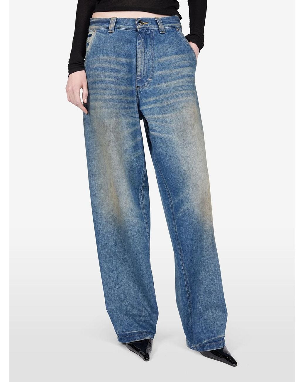 Haikure Blue Wide-Leg Jeans