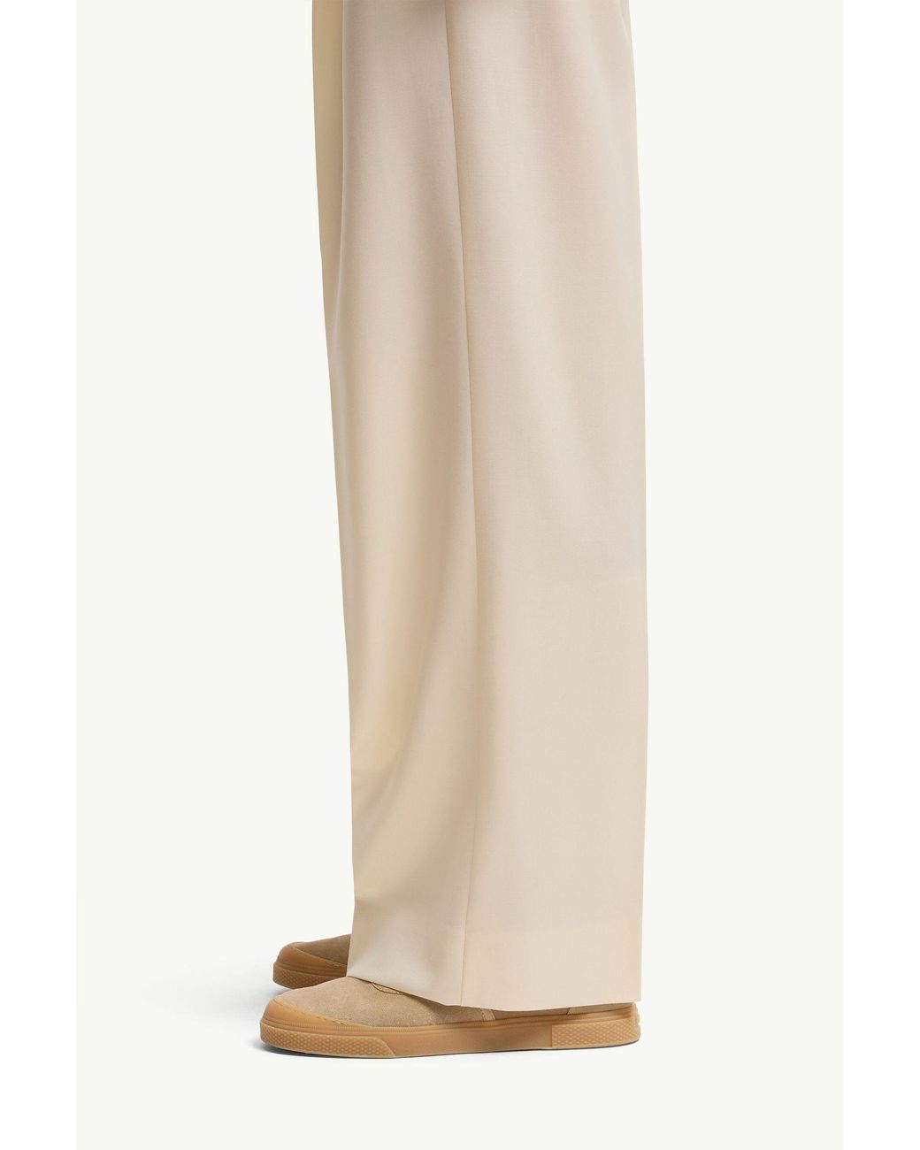 Moncler Natural Gabardine Tailored Trousers