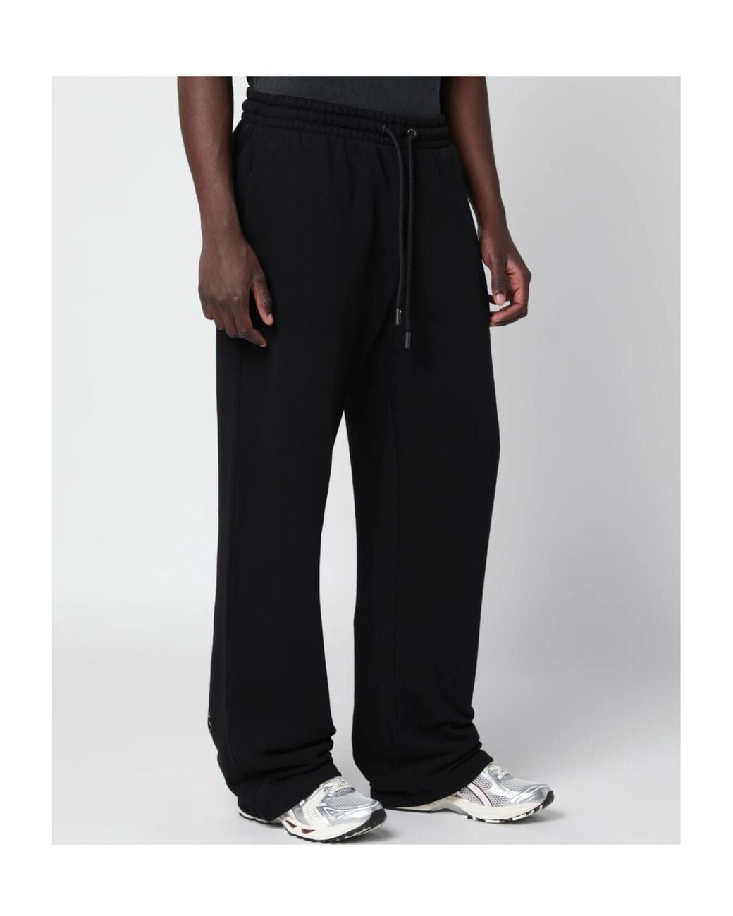 Off-White c/o Virgil Abloh Black Drawstring Wide-Leg Pants for men