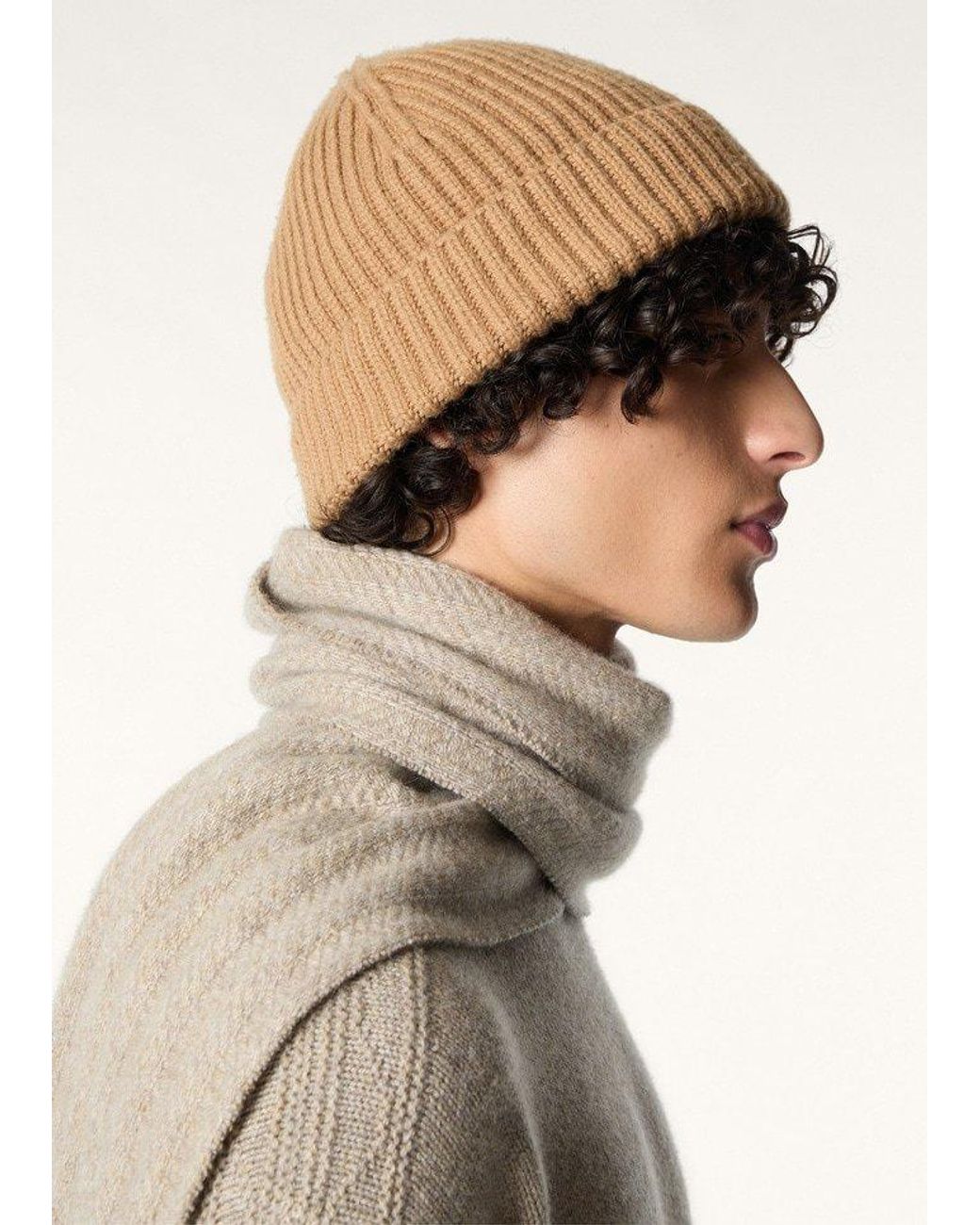 Loro Piana Natural Coste Beanie for men