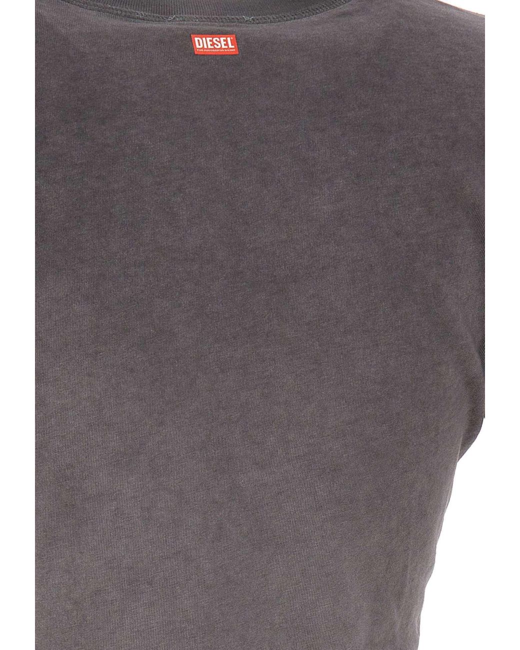 DIESEL Gray Dévoré Phoenix Slim Fit T-Shirt