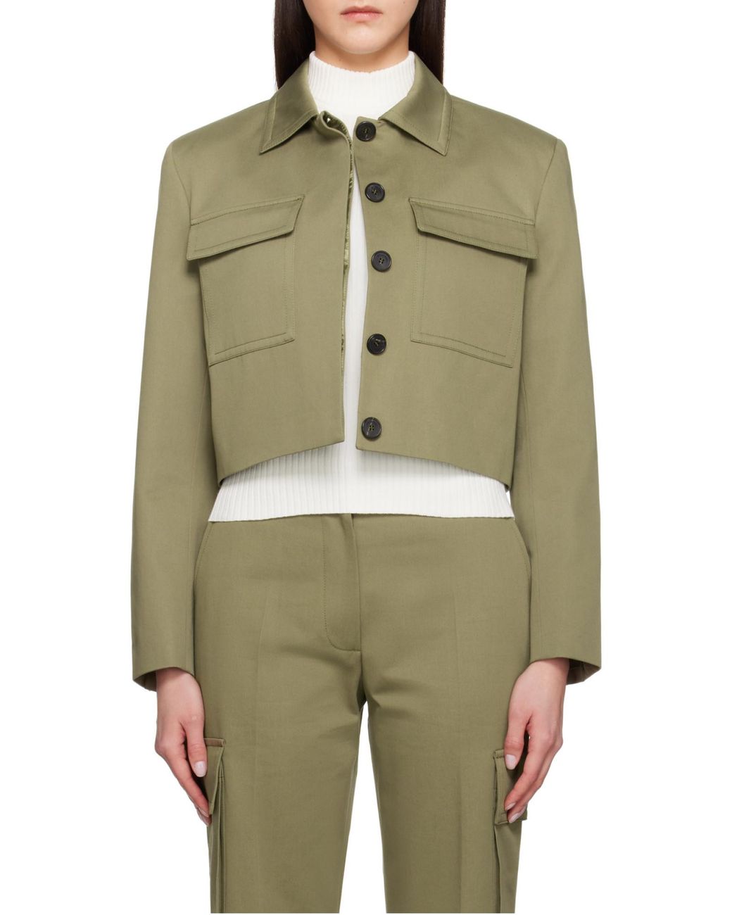 Anine Bing Natural Cropped Jacket
