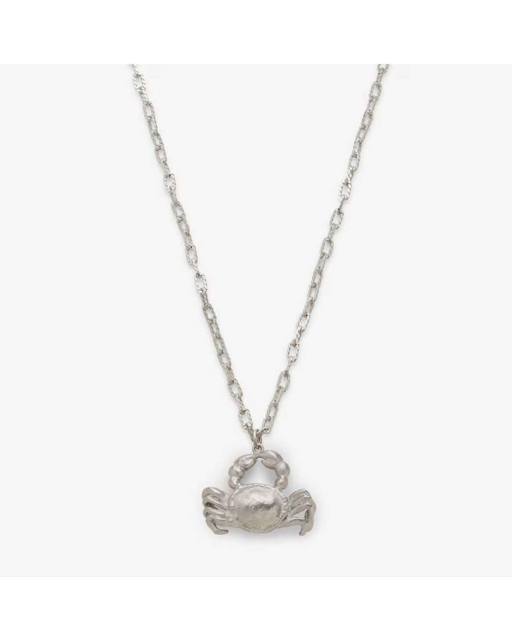 Fendi White Colored Metal Necklace