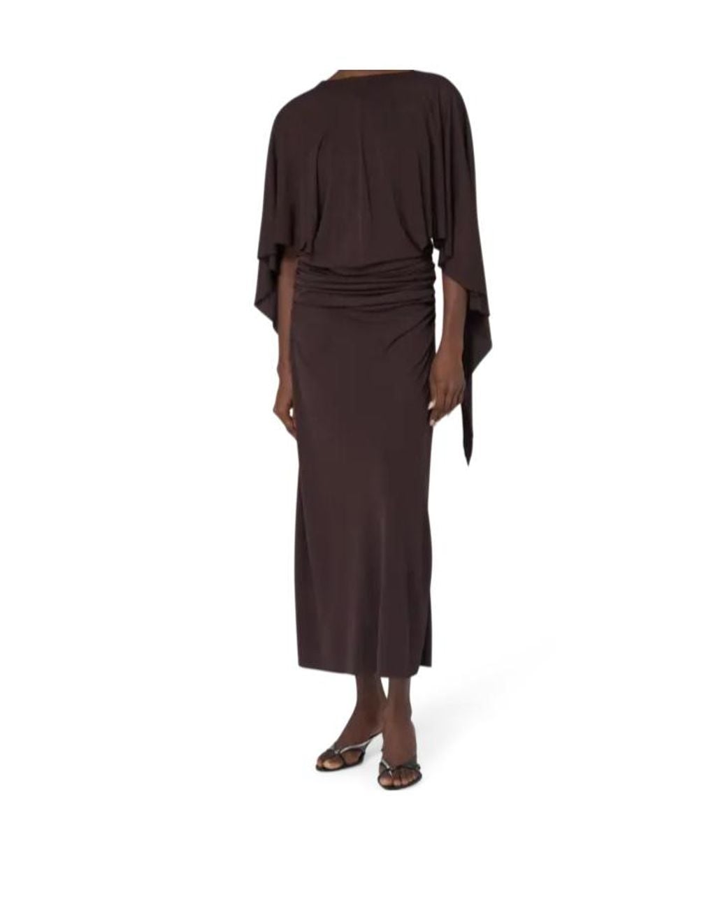 Christopher Esber Brown Pleated Dress