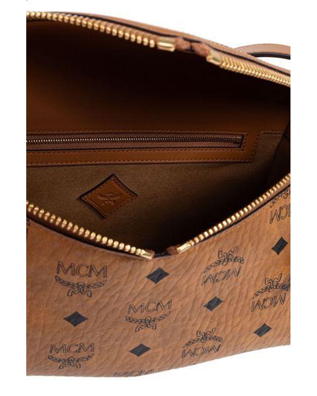 MCM Brown Diamant 3D Shoulder Bag