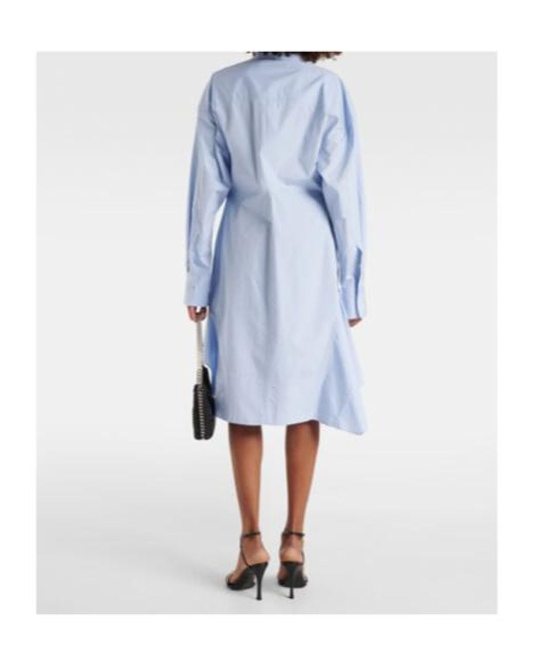 Stella McCartney Blue Cotton Shirt Dress