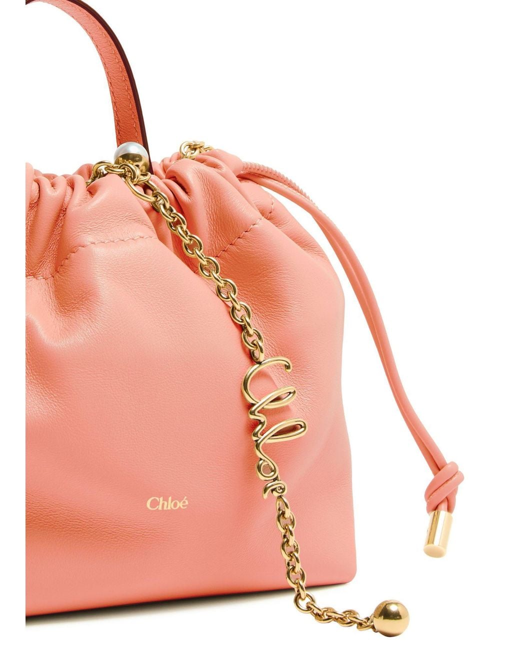 Chloé Pink Icons Logo Shoulder Bag