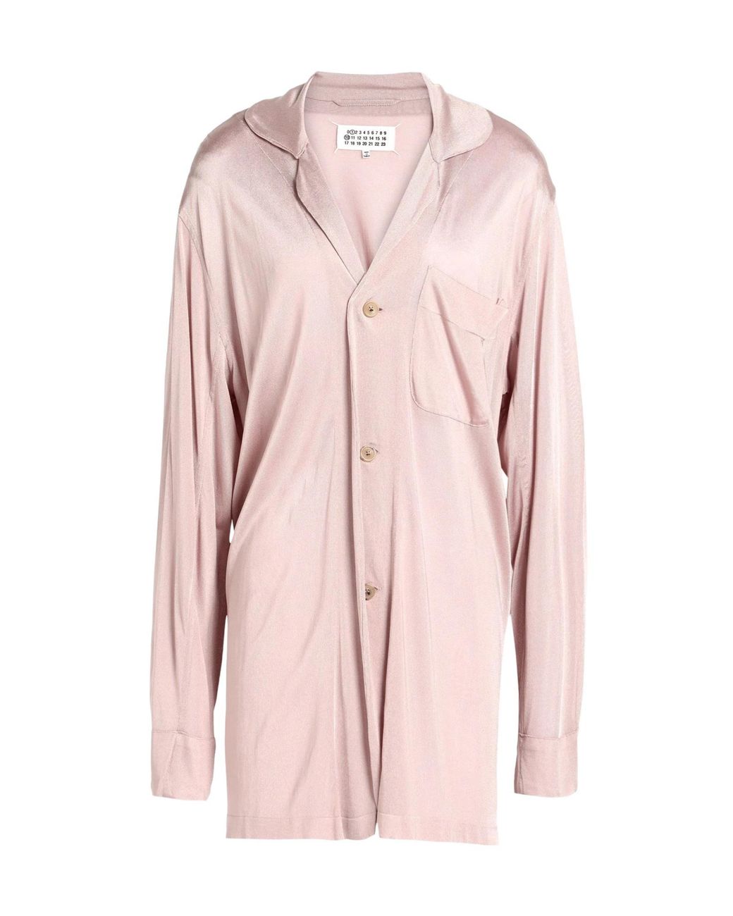 Maison Margiela Pink Solid Lightweight Knit Cardigan