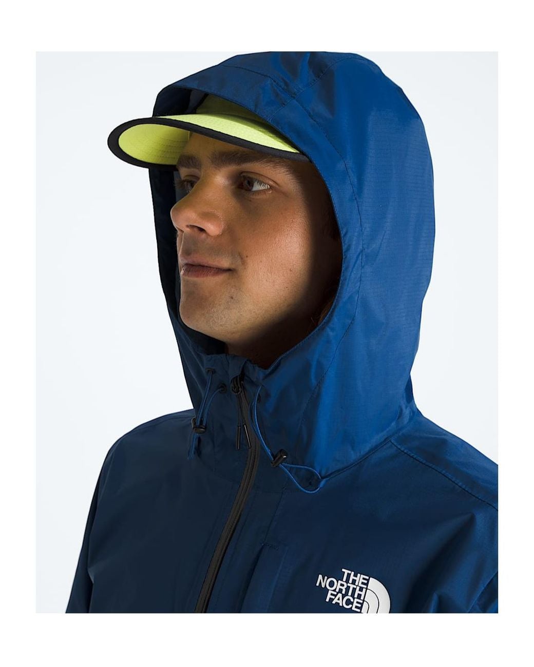 The North Face Blue Logo-Print Hooded Jacket for men