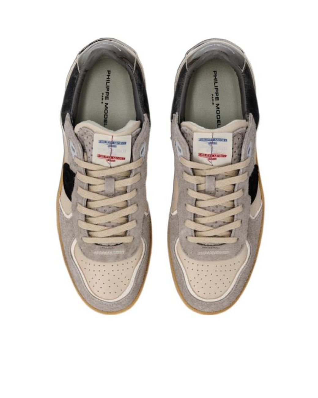 Philippe Model Multicolor Logo Patch Lace-Up Sneakers for men
