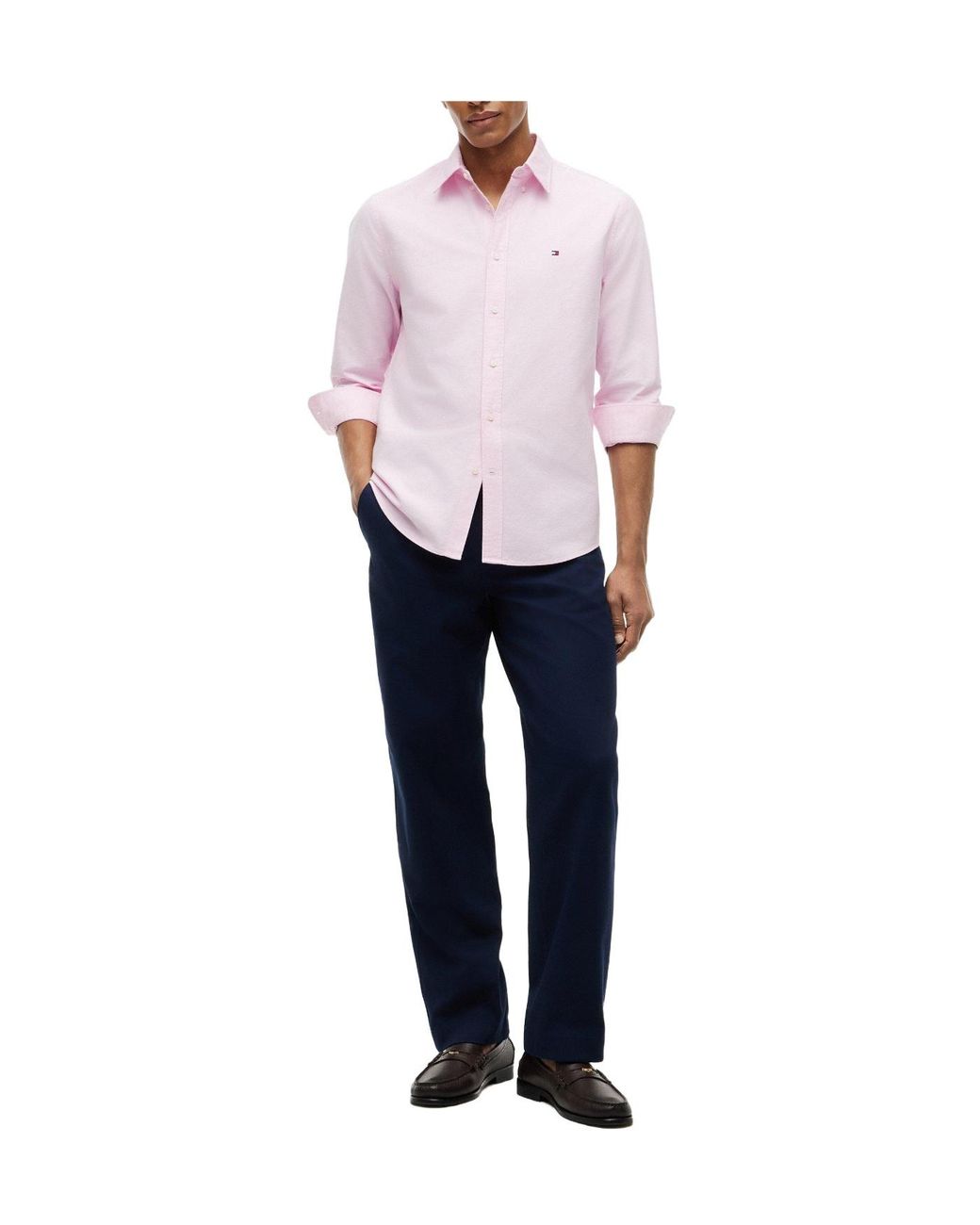 Tommy Hilfiger Pink Simple Longsleeve Shirt for men
