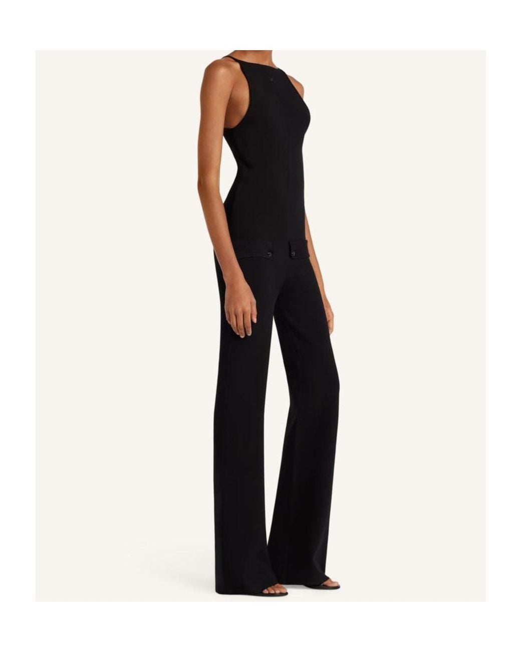Courreges Black Courrèges Milano Knitted Allover Jumpsuit
