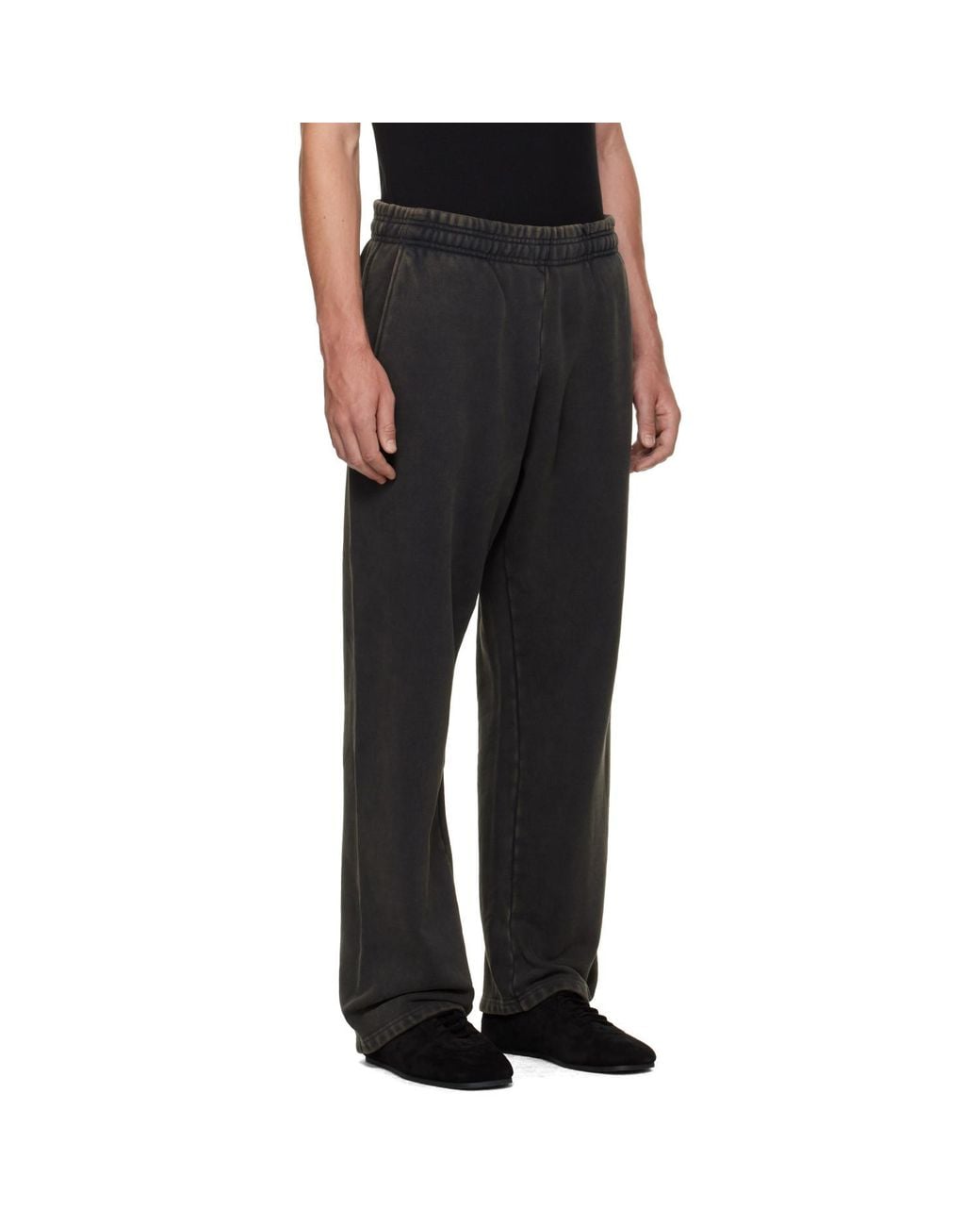 Entire studios Black Relaxed Sweatpants for men