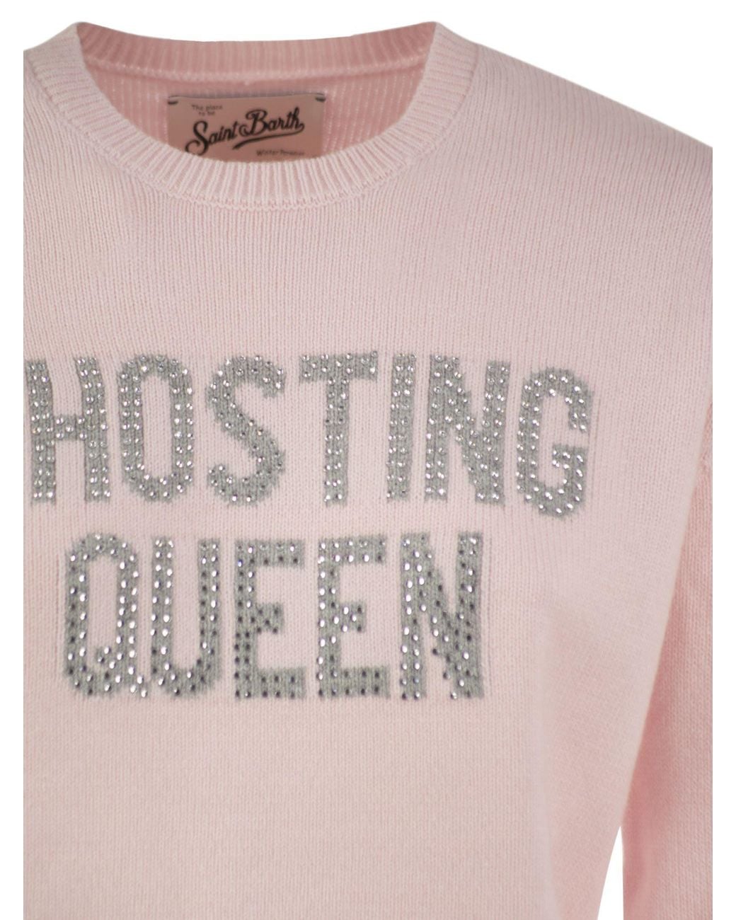 Mc2 Saint Barth Pink Ghosting Queen Knitted Sweater