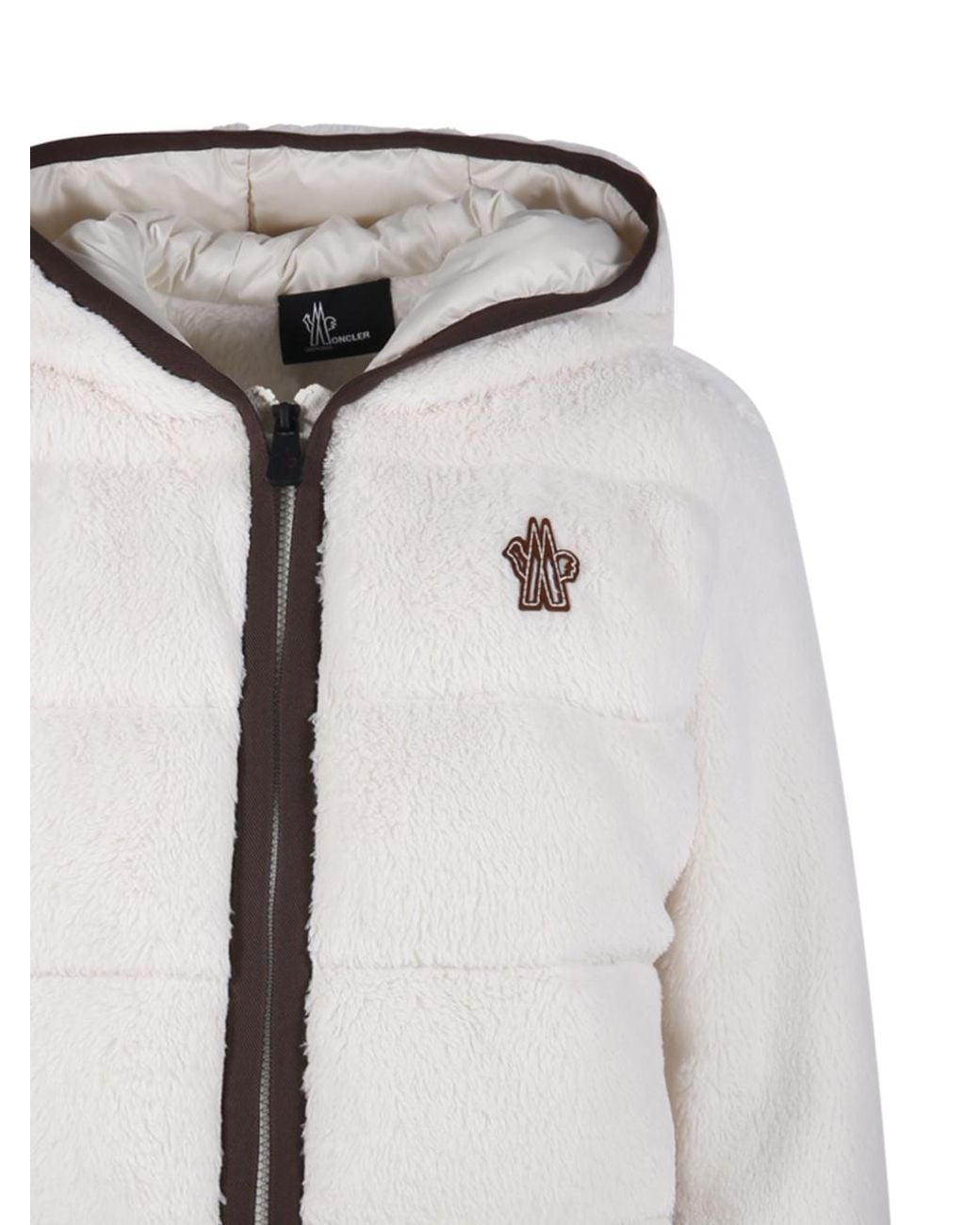 Moncler Gray Grenoble Zip-Up Padded Hoodie