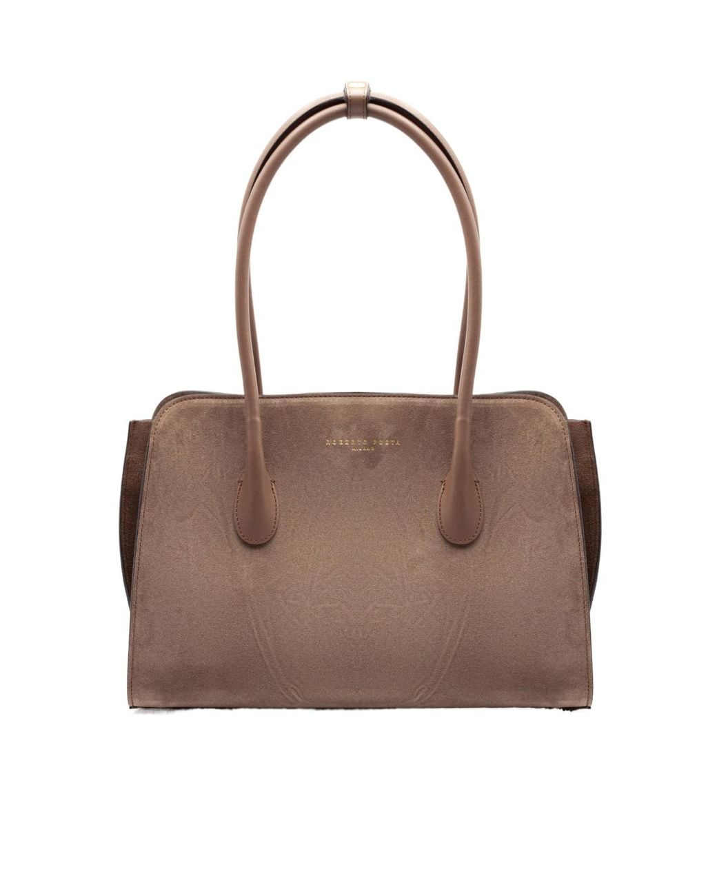 Roberto Festa Brown Zeta Structured Tote Bag