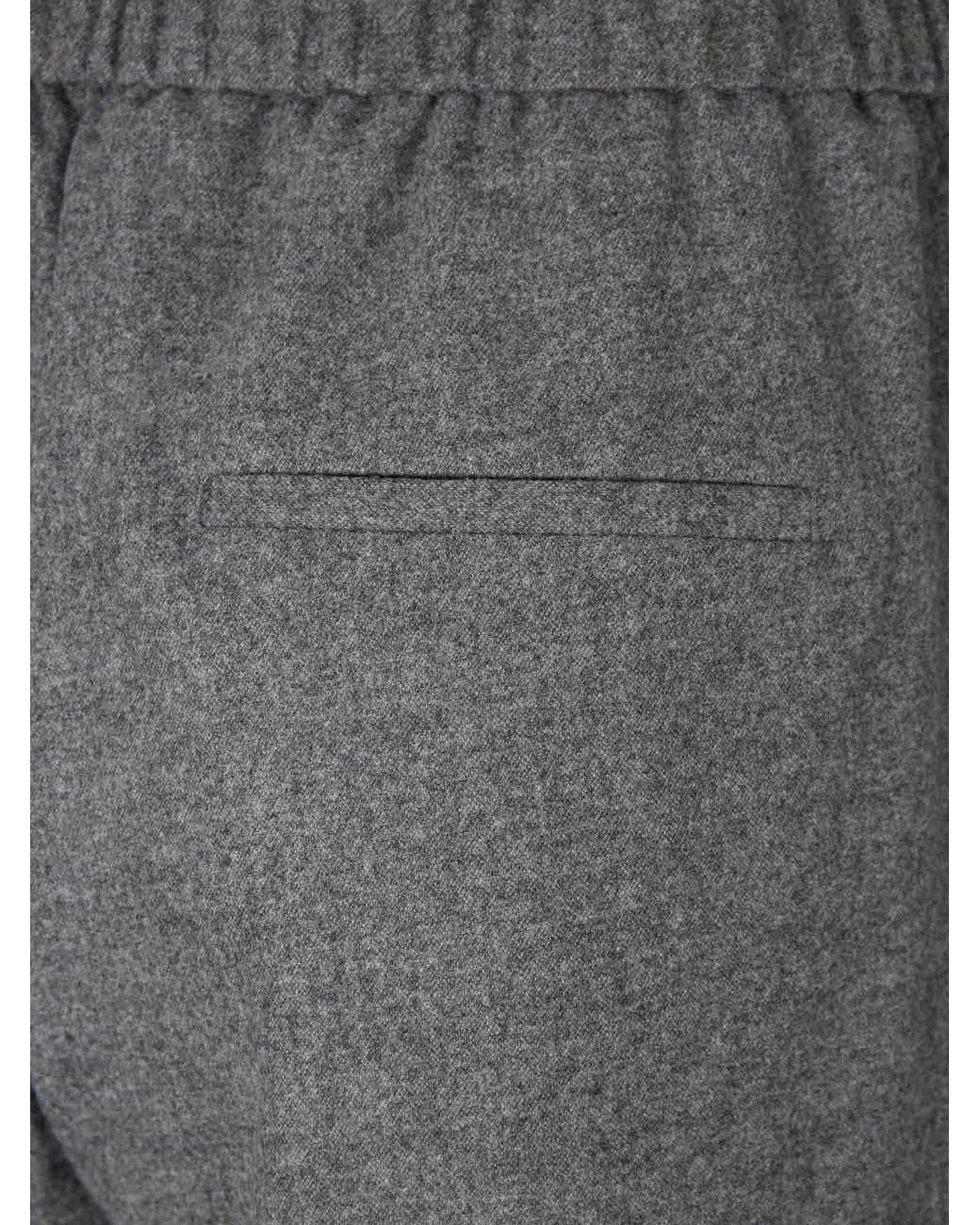 Peserico Gray Straight-Leg Trousers