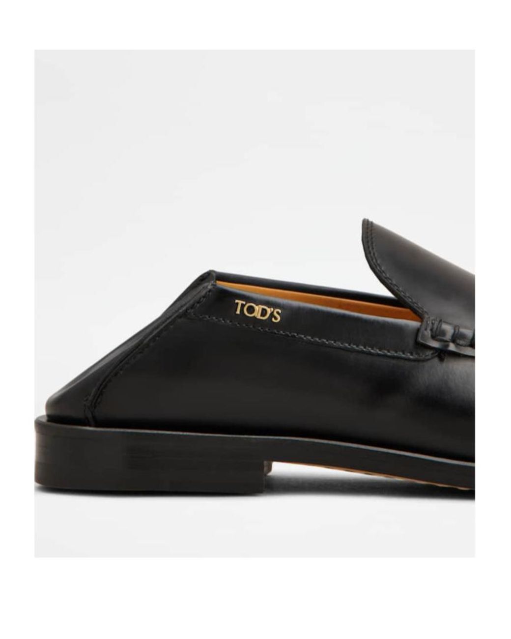 Tod's Black Cuoio Loafers Flat Shoes