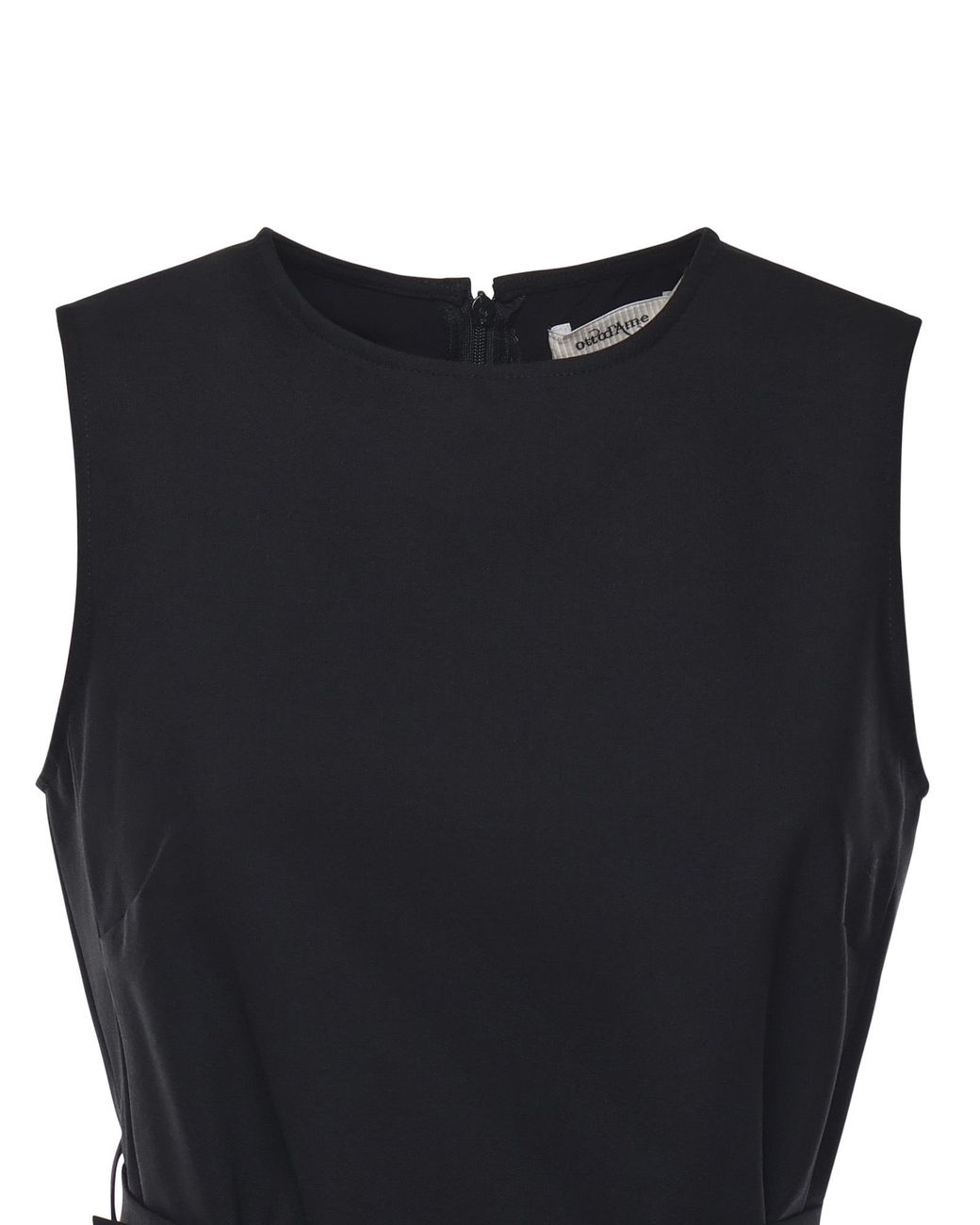 Ottod'Ame Black Ottod'Ame Belted Sleeveless Top