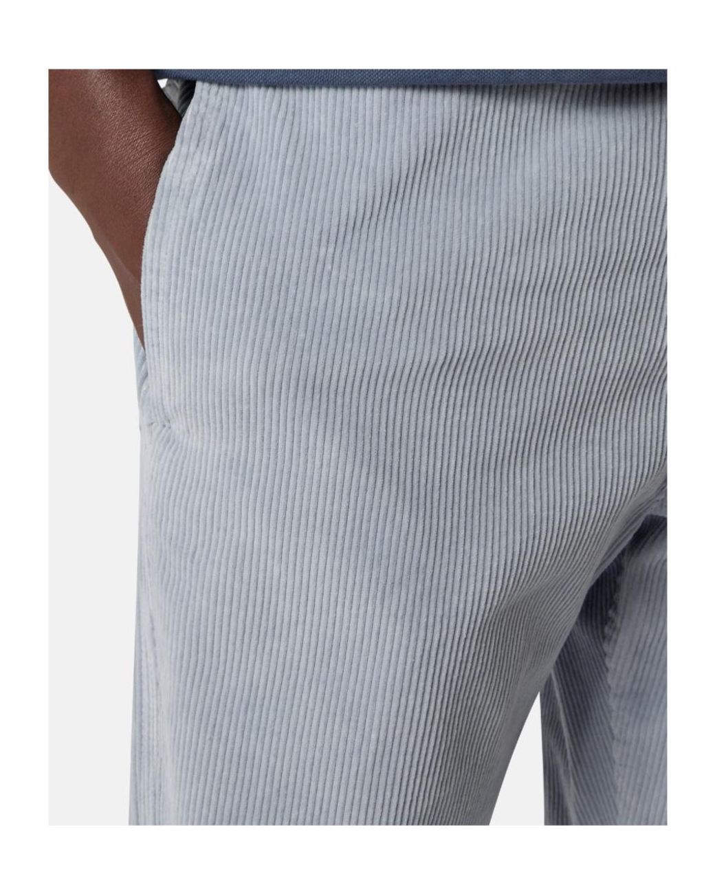 Stone Island Blue Regular-Fit Chino Trousers With Contrast Pocket for men
