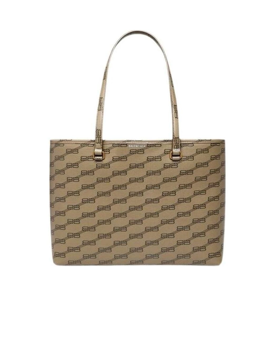 Balenciaga Natural Signature Bb Canvas Tote Bag
