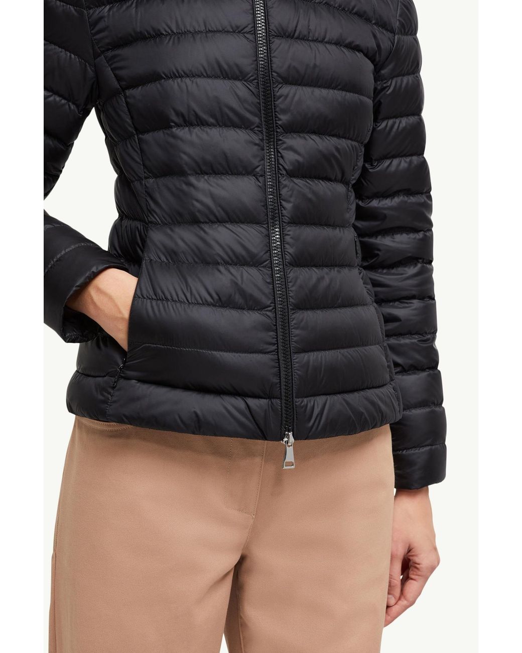 Moncler Black Quilted Zip-Up Jacket