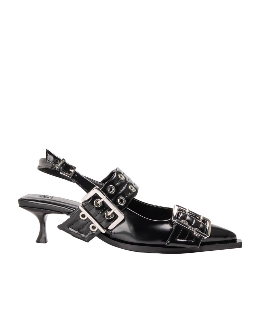 Ganni Black Heeled Sandals