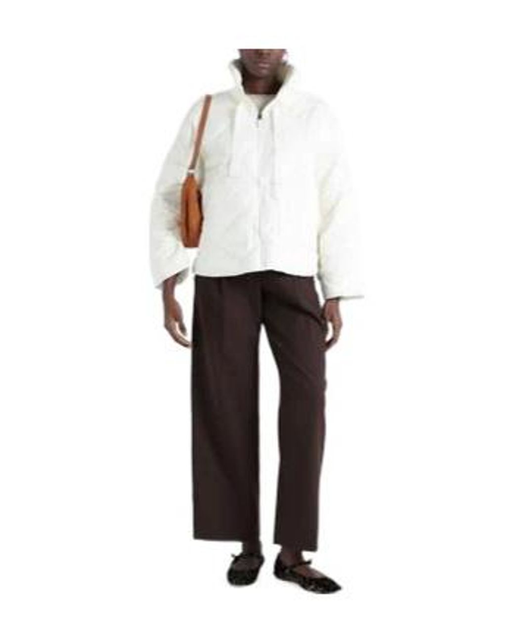 MAX&Co. White Solid-Color Jacket
