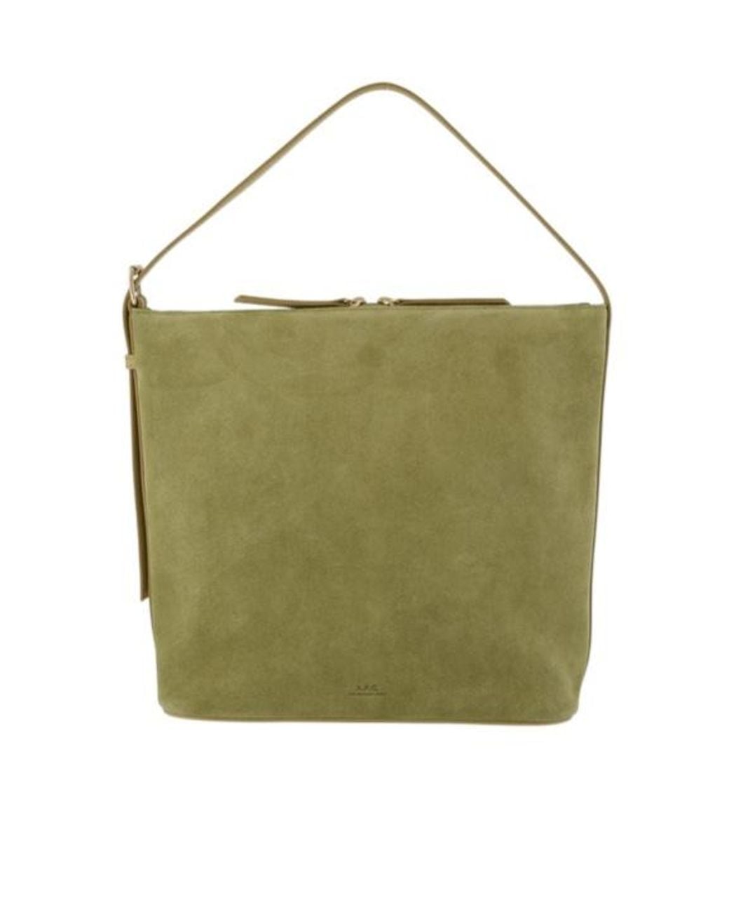 A.P.C. Green Vera Leather Shoulder Bag