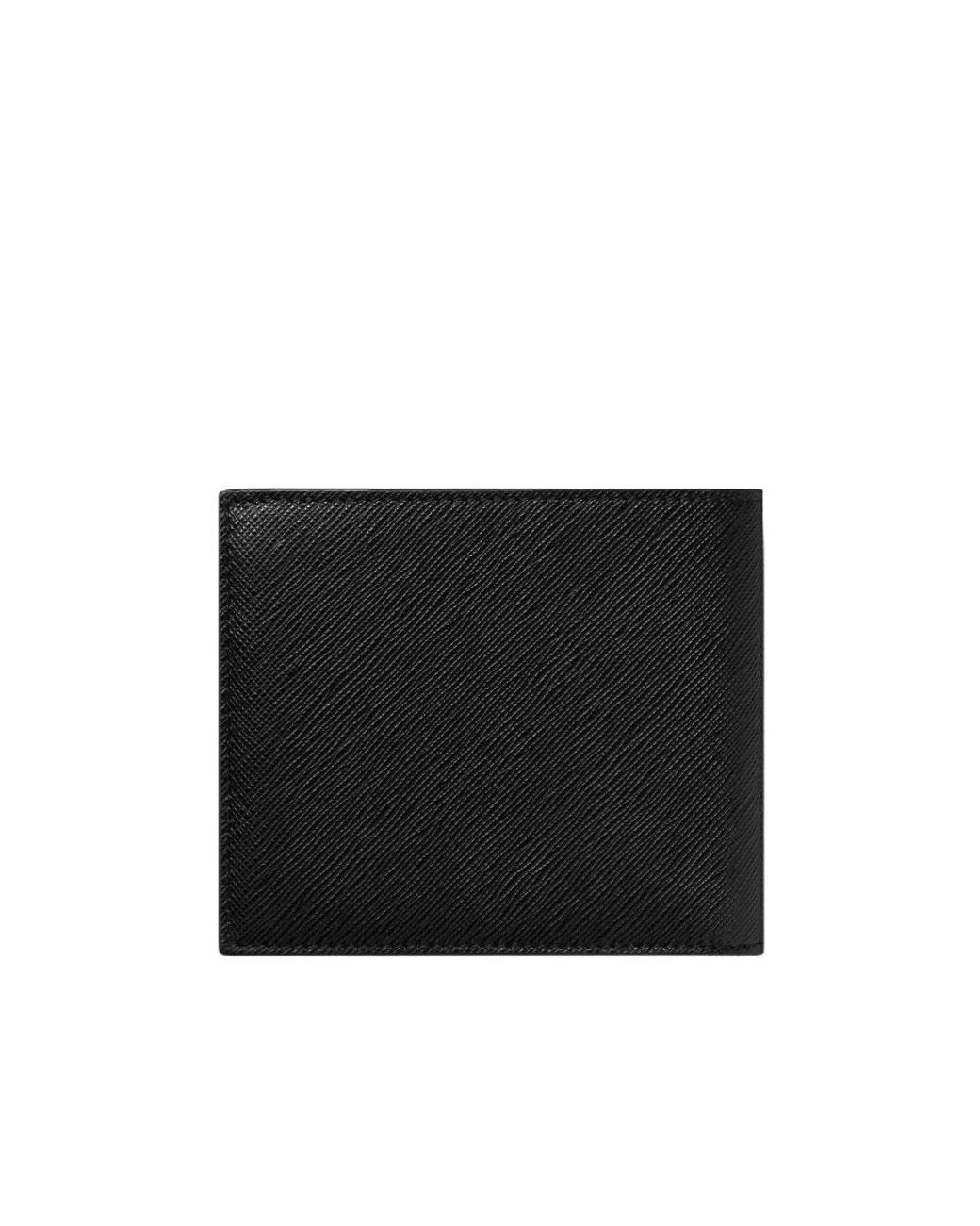 Montblanc Black Logo Patch Bi-Fold Wallet for men
